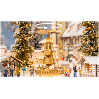 NOCH 66413 micro‑motion Weihnachtsmarkt‑Pyramide in...