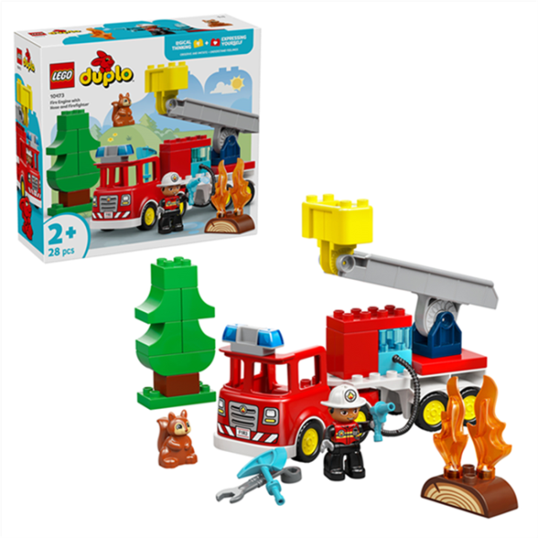 LEGO® 10473 DUPLO® - Löschauto mit Schlauch und Feuerwehrmann