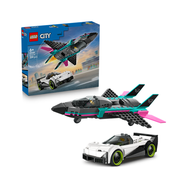 LEGO® 60489 City Fahrzeuge - Düsenflieger vs. Rennauto