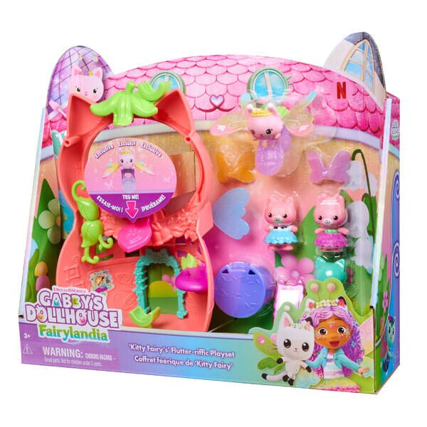 Spin Master 65050 Gabby’s Dollhouse Fairylandia Flutter Fairy Spielset