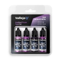 Vallejo 77255 Farb-Set, True Metallic Metal, Amethyst...