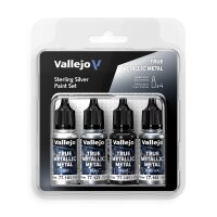 Vallejo 77251 Farb-Set, True Metallic Metal,...