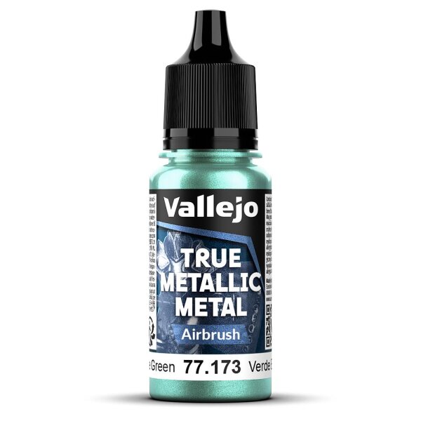 Vallejo 77173 True Metallic Metal Airbrush, Käfergrün, 18 ml