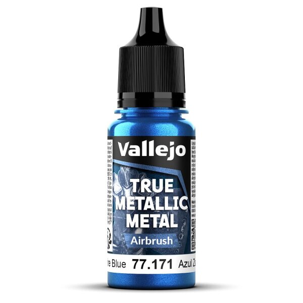 Vallejo 77171 True Metallic Metal Airbrush, Saphir-Blau, 18 ml