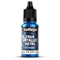 Vallejo 77171 True Metallic Metal Airbrush, Saphir-Blau,...