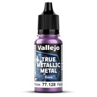 Vallejo 77128 True Metallic Metal Base, Amethyst Lila, 18 ml