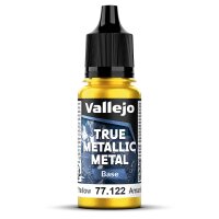 Vallejo 77122 True Metallic Metal Base, Strahlendes Gelb,...