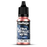 Vallejo 77106 True Metallic Metal Light, Rubinrot, 18 ml
