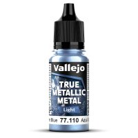 Vallejo 77110 True Metallic Metal Light, Ultramarinblau,...