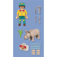 PLAYMOBIL 72025 DuoPack Tierpfleger mit Nashorn