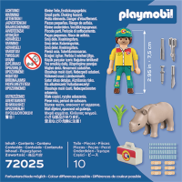 PLAYMOBIL 72025 DuoPack Tierpfleger mit Nashorn