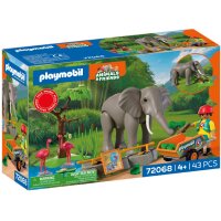 PLAYMOBIL 72068 Animals & Friends - Elefant mit Tierpfleger