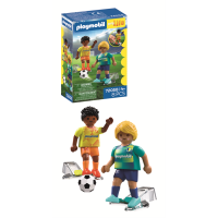 PLAYMOBIL 72058 Soccer Fussballspieler und Fussballspielerin