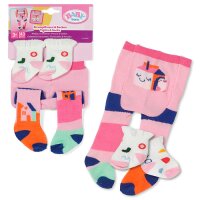 Zapf 839485 BABY born Strumpfhose & Socken 2sort 43cm