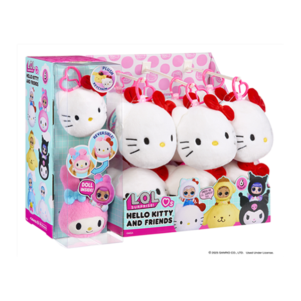 MGA 249962 L.O.L. Surprise Loves Hello Kitty Reversible Plush Surprise sortiert