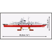 COBI 4854 Zweiter Weltkrieg BATTLESHIP BISMARCK