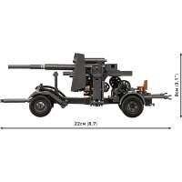 COBI 3140 Zweiter Weltkrieg 8.8CM FLAK WITH CARRIAGE