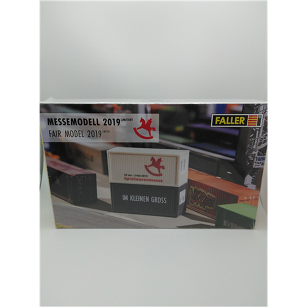 Faller 195993 Messemodell 2 Baucontainer 2019 1:87 Spur H0 Bausatz Neu OVP
