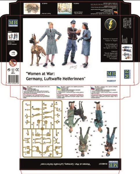 MASTER BOX 3557 Woman at war: Germany, Luftwaffe Helferin