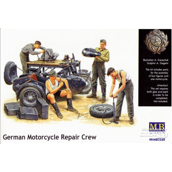 MASTER BOX 3560 German Motorcycle repair team