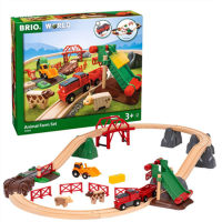 BRIO 33984 Großes Bahn Bauernhof-Set mit...