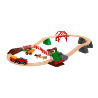 BRIO 63398400 Großes Bahn Bauernhof-Set