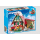 PLAYMOBIL 5976 Zuhause beim Weihnachtsmann mit Weihnachtsmann-Haus, Elf, Schneemann und festlichem Zubehör.