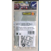 FALLER (163114) 4 Reifen und Felgen für PKW g