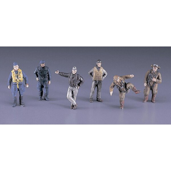Hasegawa  (635008) 1/72 WWII Pilot Figure Set
