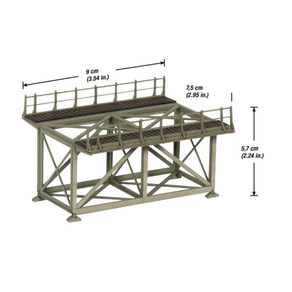 NOCH 67023 Vorfluter Bruecke H0 Laser Cut Bausatz
